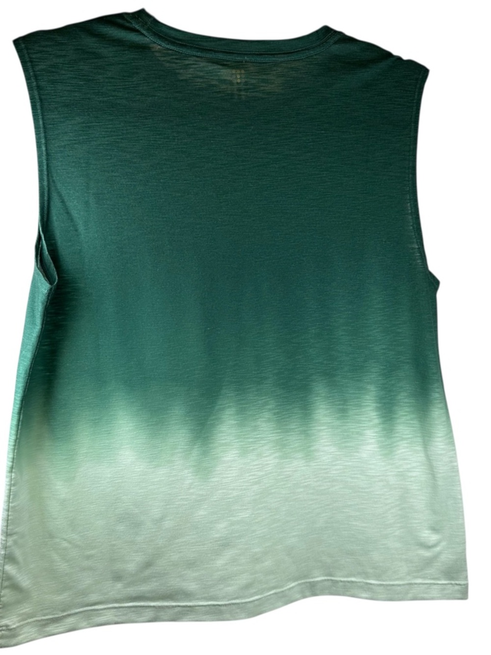 Title Nine Ravine Muscle Tank S Ombre Green Dip Dye NWOT 430990 - Picture 2 of 7